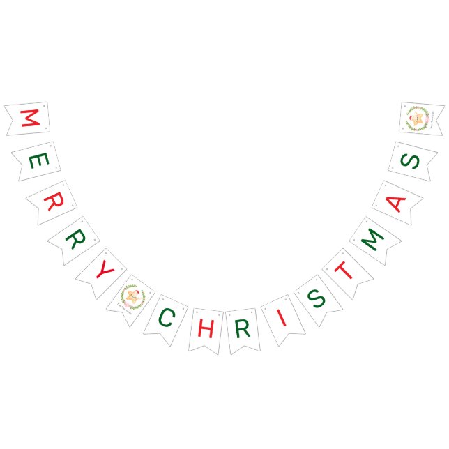 Starfish Santa Merry Christmas Bunting (All)