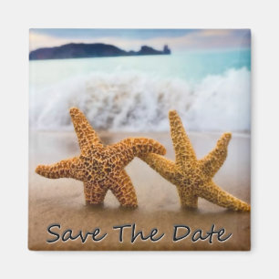 Starfish Save The Date Magnet