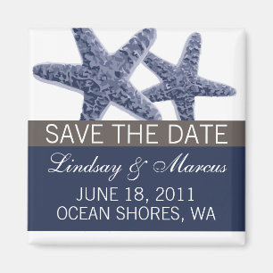 Starfish Save the Date Magnet