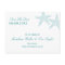 Starfish Save The Date Postcard - Turquoise