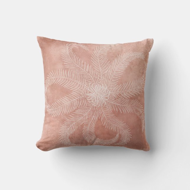 Starfish - Sea Star in Coral Peach Cushion (Front)