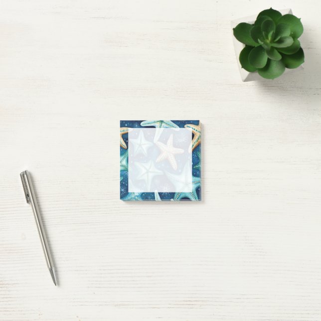 Starfish Seamless Pattern Post-it Notes (Office)