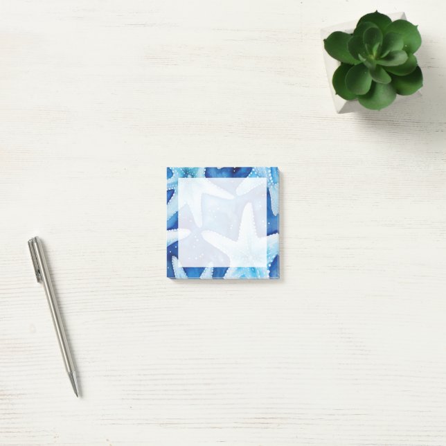 Starfish Seamless Pattern Post-it Notes (Office)