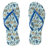 Starfish Seashells Pretty Nautical Beach Pattern