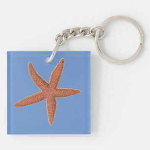 Starfish - Sherman Denton Fish Lithograph Key Ring