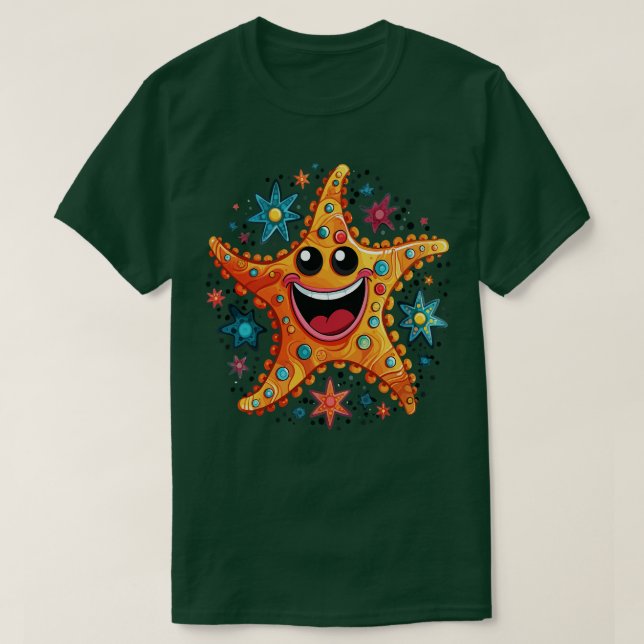 Starfish Smiling T-Shirt (Design Front)
