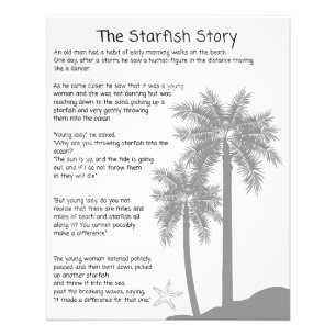 Starfish Story, Starfish Thrower, Starfish Poem Photo Print