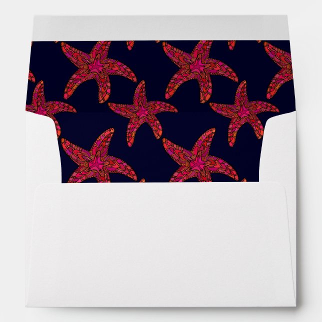 Starfish Style Pattern Envelopes (Back (Bottom))