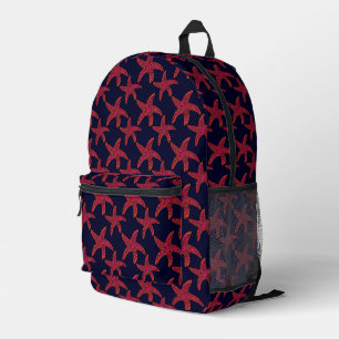 Starfish Style Pattern Printed Backpack