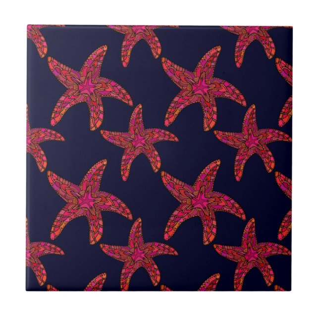 Starfish Style Pattern Tile (Front)