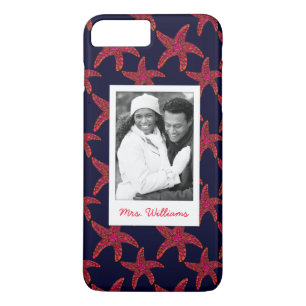 Starfish Style Pattern   Your Photo & Name Case-Mate iPhone Case