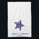 Starfish Tea Towel, Kitchen Towel for Wedding Gift<br><div class="desc">This sweet personalised kitchen towel is perfect for a wedding gift or housewarming gift.</div>