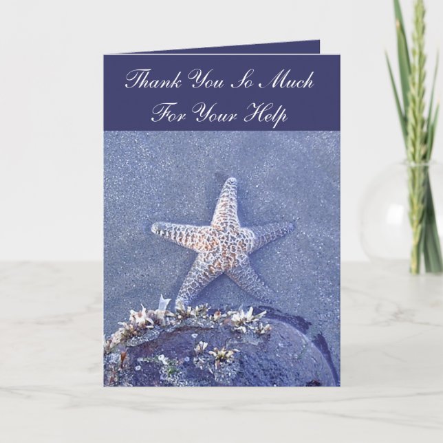 Starfish Thank You Card (Front)