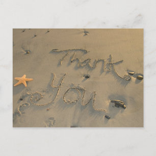 Starfish Thank You Postcard