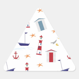 starfish triangle sticker