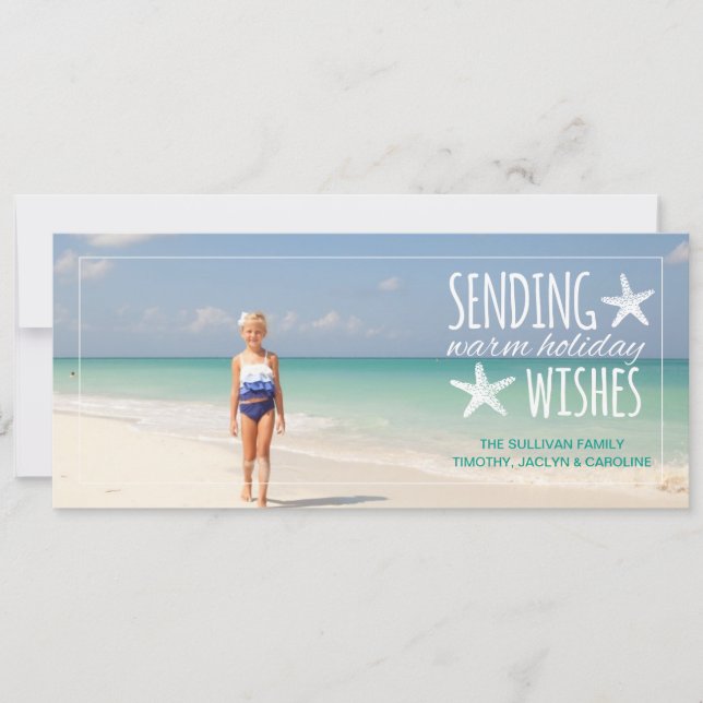 Starfish Warm Holiday Wishes | 2015 Holiday Card (Front)