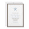 Starfish Wedding Invitation - BLUE