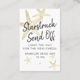 Starfish Wedding Sparkler Send Off Tags