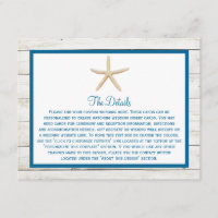 Starfish Whitewashed Wood Beach Wedding Collection
