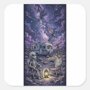 Stargazer Alien Sticker