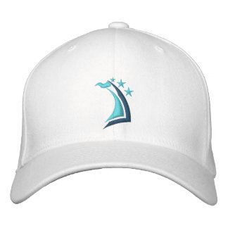 Stargazer Corp, White Embroidered Hat