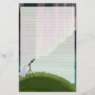 Stargazer - Cute Ghost Letter Writing Stationery