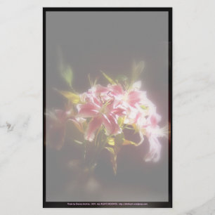 stargazer lilies #31 stationery