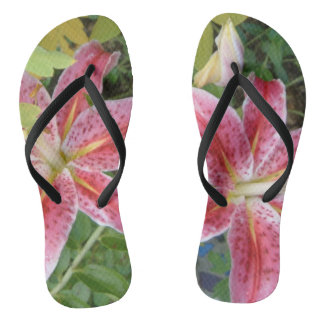 Stargazer Lilies Garden Floral Jandals