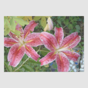 Stargazer Lilies Garden Floral Tissue Paper