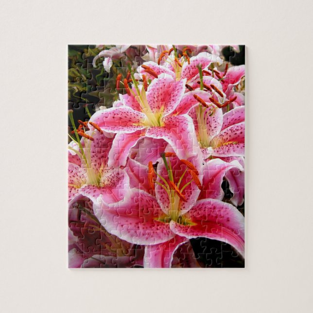 "Stargazer" Lilies Jigsaw Puzzle (Vertical)