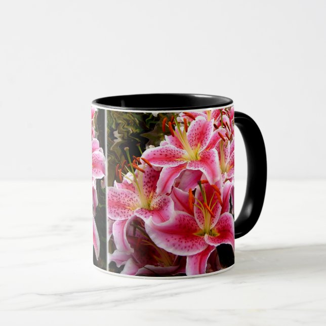 "Stargazer" Lilies Mug (Front Right)