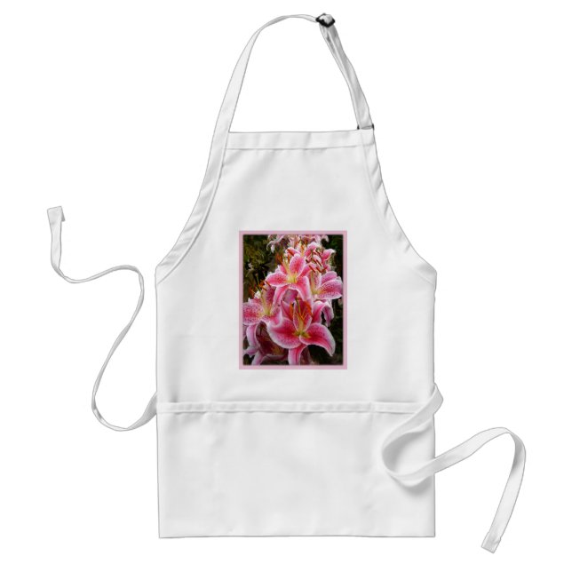 "Stargazer" Lilies Standard Apron (Front)