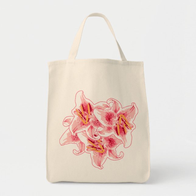 Stargazer Lilies Tote Bag (Front)