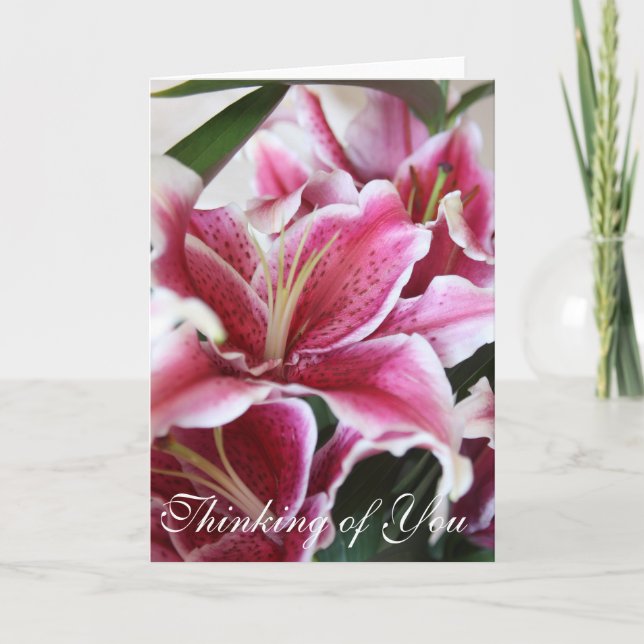Stargazer Lily Card (Front)