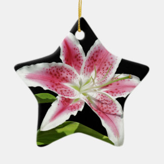Stargazer Lily Ceramic Tree Decoration