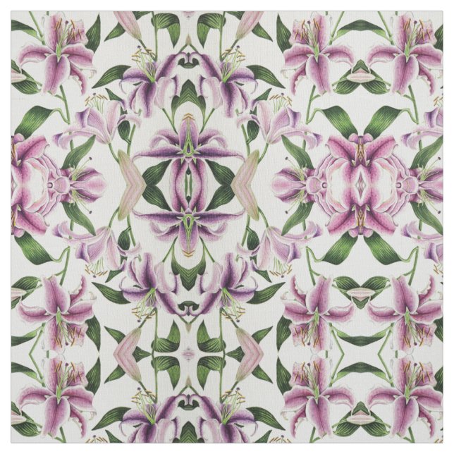 Stargazer Lily Fabric (Swatch)