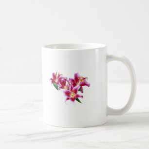 Stargazer Lily Heart Coffee Mug