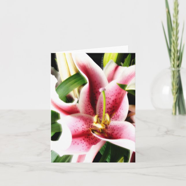 Stargazer Lily Notecard (Front)