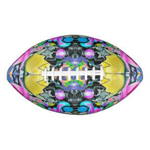Stargazer Lily, Rose and Pink Hibiscus Collage Football