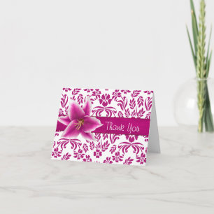 Stargazer Lily Thank You Card