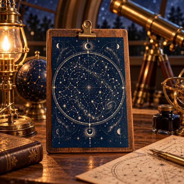 Stargazer Map Art Print (4 x 6 inch unframed semi-gloss print. Flat printed artwork. Styled scene; props not included.)