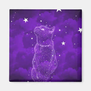 Stargazing Cat Magnet