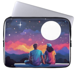 Stargazing Couple Laptop Sleeve