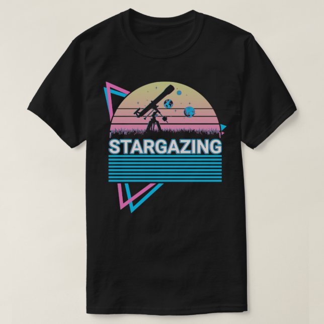 Stargazing Stargazer Retro T-Shirt (Design Front)