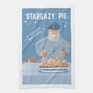 Stargazy Pie Tea Towel
