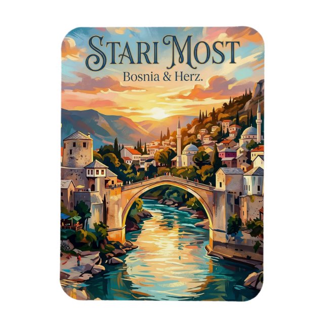 Stari Most Bosnia & Herz. Magnet (Vertical)
