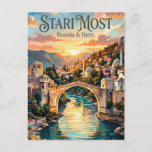 Stari Most Bosnia & Herz. Postcard