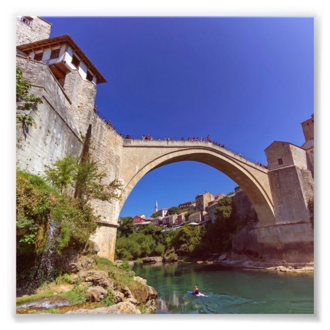 Stari Most, Mostar, Bosnia and Herzegovina Photo Print (Front)