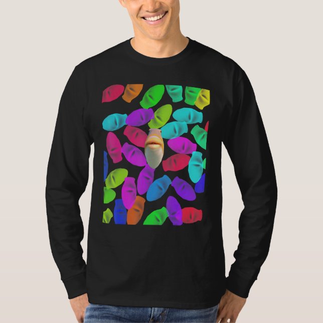 Staring Fish - Do You Fart Meme T-Shirt (Front)