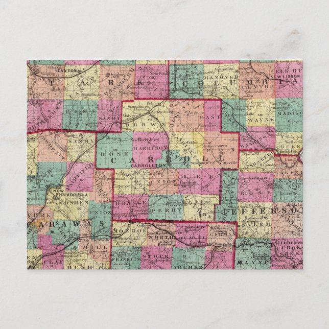 Stark and Tuscarawas Counties Postcard (Front)